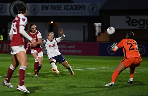 Arsenal Women V Tottenham Hotspur Women - FA Cup 2020-21 Prints: Arsenal Women's FA Cup Triumph: Lisa Evans Scores Hat-trick Against Tottenham Hotspur