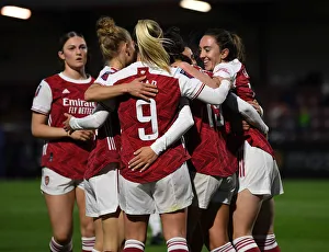Arsenal Women V Tottenham Hotspur Women - FA Cup 2020-21 Prints: Arsenal Women's FA Cup Triumph: Lisa Evans Scores Hat-trick Against Tottenham Hotspur