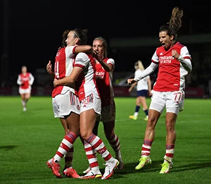 Images Dated 29th September 2021: Arsenal Women's FA Cup Victory: Caitlin Foord Scores Third Goal Against Tottenham Hotspur Women