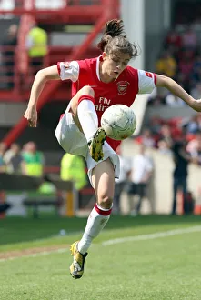 Arsenal Women's FA Cup Victory: Karen Carney Celebrates Over Leeds United (5/5/08)