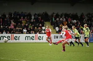 Arsenal Women V Leeds United Women - FA Cup 2023 Prints: Arsenal Women's FA Cup Victory: Kim Little Scores Penalty against Leeds