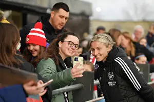 Arsenal Women V Leeds United Women - FA Cup 2023 Prints: Arsenal Women's FA Cup Victory: Leah Williamson Celebrates with Adoring Fans