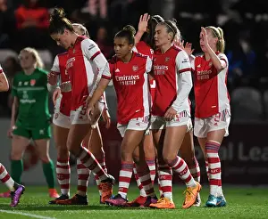 Arsenal Women V Coventry United Women 2021-22 Prints: Arsenal Women's FA Cup Victory: Nikita Parris Scores Third Goal Against Coventry United