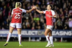 Images Dated 24th January 2024: Arsenal Women's FA WSL Cup Victory: Caitlin Foord Scores Opening Goal vs. Reading