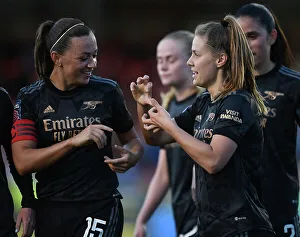 Brighton And Hove Albion Women V Arsenal Women 2022-23 Prints: Arsenal Women's FA WSL Triumph: Pelova Scores Brace in Victory over Brighton