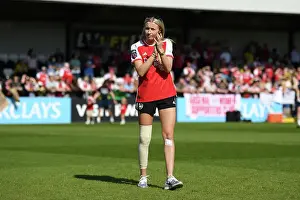 Arsenal Women V Aston Villa Women 2022-23 Prints: Arsenal Women's FA WSL Victory: Leah Williamson Celebrates with Adoring Fans