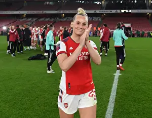 Arsenal Women V Tottenham Hotspur 2021-22 Prints: Arsenal Women's FA WSL Victory: Stina Blackstenius Celebrates Over Tottenham Hotspur