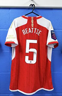 Reading Women V Arsenal Women - Conti Cup 2023-24 Prints: Arsenal Women's Focus: Jennifer Beattie Before Conti Cup Clash vs. Reading