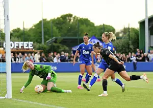 Everton Women V Arsenal Women 2022-23 Prints: Arsenal Women's Glory: Caitlin Foord's Decisive Goal Secures FA Women's Super League Victory
