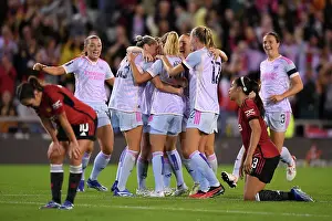 Manchester United Women V Arsenal Women 2023-24 Prints: Arsenal Women's Glory: Cloe Lacasse Scores the Winning Goal Against Manchester United in Barclays Super League