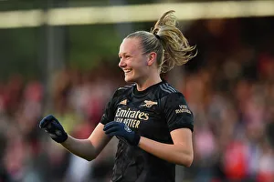 Brighton And Hove Albion Women V Arsenal Women 2022-23 Prints: Arsenal Women's Glory: Frida Maanum's Dramatic Hat-Trick Secures Victory Over Brighton & Hove Albion