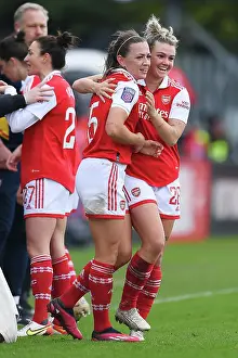 Arsenal Women V Manchester City Women 2022-23 Prints: Arsenal Women's Glory: Katie McCabe Scores Double in FA WSL Victory over Manchester City