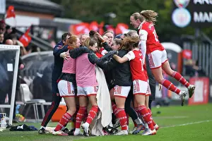 Arsenal Women V Manchester City Women 2022-23 Prints: Arsenal Women's Glory: Katie McCabe's Decisive Goal Secures Victory Over Manchester City
