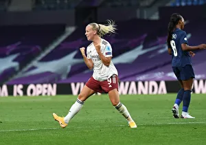 Arsenal Women V Paris Saint-Germain 2020 Prints: Arsenal Women's Historic Champions League Triumph: Beth Mead Scores Game-Winning Goal vs Paris Saint-Germain