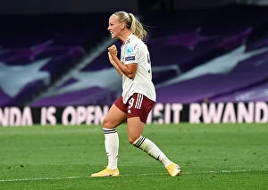 Images Dated 22nd August 2020: Arsenal Women's Historic Champions League Victory: Beth Mead Scores Game-Winning Goal Against