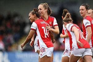 Images Dated 1st May 2022: Arsenal Women's Historic Dominance: Nikita Parris Scores Seventh Goal in FA WSL Showdown Against