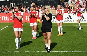 Arsenal Women V Aston Villa Women 2022-23 Prints: Arsenal Women's Historic FA Super League Victory: Beth Mead Celebrates with Adoring Fans