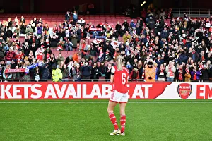 Arsenal Women V Chelsea Women 2022-23 Prints: Arsenal Women's Historic FA WSL Victory: Leah Williamson Celebrates Triumph Over Chelsea at Emirates Stadium