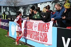 Images Dated 3rd April 2023: Arsenal Women's Historic FA WSL Victory: Jodie Taylor Amidst Euphoric Fans