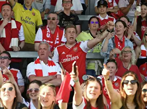 Arsenal Women's Historic FA WSL Victory: Celebrating at Meadow Park (2022-23)
