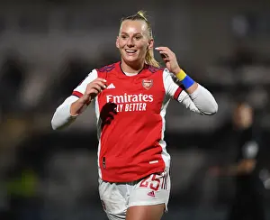 Arsenal Women V Reading Women 2021-22 Prints: Arsenal Women's Historic Super League Victory: Stina Blackstenius Scores Record-Breaking Goal