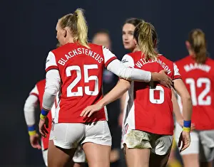 Arsenal Women V Reading Women 2021-22 Prints: Arsenal Women's Historic Super League Victory: Stina Blackstenius Scores Record-Breaking Goal