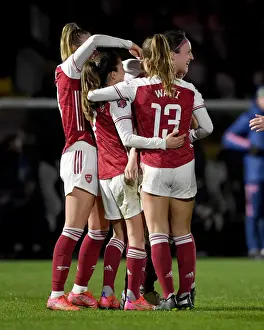 Arsenal Women's Historic Victory: Lotte Wubben-Moy Scores Second Goal Against Manchester United in Empty Meadow Park