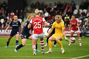 Arsenal Women V Aston Villa 2021-22 Prints: Arsenal Women's Historic Victory: Stina Blackstenius Nets Six Goals Against Aston Villa