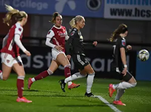 Arsenal Women's Jill Roord Scores the Opener Against Manchester United in Empty Meadow Park
