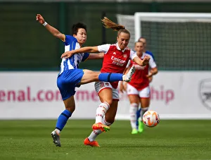 Arsenal Women V Brighton And Hove Albion Women - Pre Season 2022-23 Prints: Arsenal Women's Lia Walti Stars in Pre-Season Victory over Brighton & Hove Albion Women