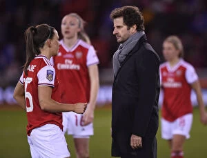 Arsenal Women v Chelsea Women - Continental Cup Final 2020 Collection: Arsenal Women's Manager Joe Montemuro and Katie McCabe Celebrate FA Womens Continental League Cup