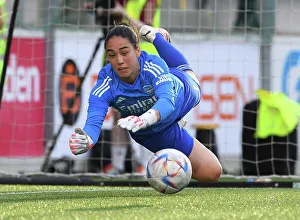 Arsenal Women V Paris FC 2023-24 Prints: Arsenal Women's Penalty Heroics: Manuela Zinsberger Saves in UEFA Champions League Shootout vs Paris FC (2023-24)