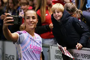 Bristol City Women V Arsenal Women 2023-24 Prints: Arsenal Women's Players Mingle with Fans after Victory over Bristol City in Barclays WSL