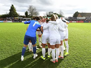 Arsenal Women's Pre-Match Huddle: Unity Before FA Cup Clash Against Watford Women