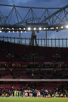 Arsenal Women V Vfl Wolfsburg 2022-23 Prints: Arsenal Women's Pride: Unity After a Hard-Fought Champions League Semifinal vs
