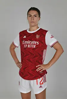 Arsenal Womens Photocall 2020-21 Prints: Arsenal Women's Squad 2020-21: Steph Catley at Team Photoshoot