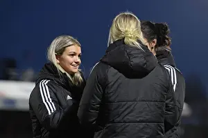 West Ham United Women V Arsenal Women 2022-23 Prints: Arsenal Women's Squad in Deep Discussion Ahead of West Ham United Clash (2022-23)