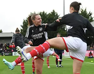 Arsenal Women V Everton Women 2022-23 Prints: Arsenal Women's Squad Gears Up for FA Women's Super League Clash against Everton at Meadow Park