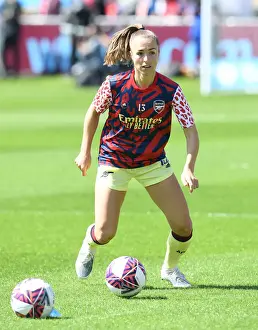 West Ham United Women V Arsenal Women 2021-22 Prints: Arsenal Women's Squad Preparing for West Ham United Women Showdown in FA WSL