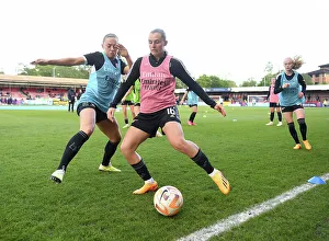 Brighton And Hove Albion Women V Arsenal Women 2022-23 Prints: Arsenal Women's Squad Warming Up Ahead of Brighton & Hove Albion Clash