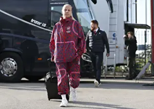 Arsenal Women's Star Beth Mead Arrives at Everton Matchday