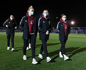 Arsenal Women's Star Players Stina Blackstenius, Frida Maanum, and Laura Wienroither Prepare for FA WSL Showdown Against Chelsea