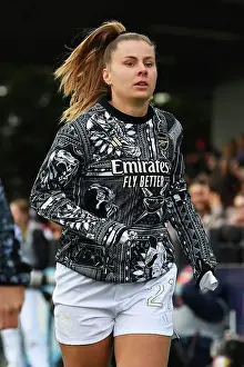 Arsenal Women V Watford Women 2023-24 Prints: Arsenal Women's Star Victoria Pelova Gears Up for Battle Against Watford Women