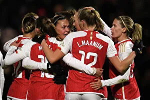 Arsenal Women V Tottenham Hotspur Women - Conti Cup 2023-24 Prints: Arsenal Women's Stina Blackstenius Scores First Goal in FA WSL Cup Win Against Tottenham Hotspur