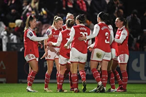 Images Dated 14th March 2023: Arsenal Women's Super League: Leah Williamson Scores Fourth Goal Against Reading