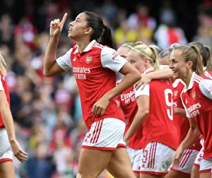 Arsenal Women V Tottenham Hotspur Women 2022-23 Prints: Arsenal Women's Super League: Rafaelle's Hat-Trick Seals Victory Over Tottenham Hotspur