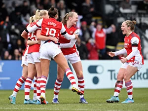 Images Dated 5th February 2022: Arsenal Women's Super League Triumph: Dramatic Goal by Stina Blackstenius Secures Victory over