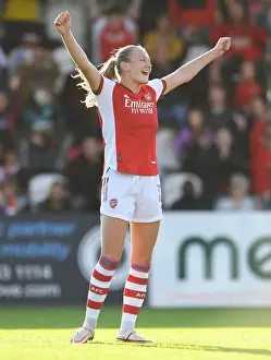 Arsenal Women V Everton Women 2021-22 Prints: Arsenal Women's Super League Triumph: Frida Maanum's Hat-trick Seals Victory Over Everton