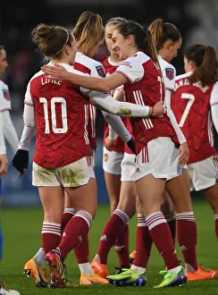 Arsenal Women V Birmingham City Women 2020-21 Prints: Arsenal Women's Super League Triumph: Kim Little's Hat-trick Secures Victory Over Birmingham City