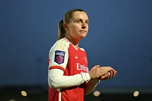 Arsenal Women V West Ham United Women 2023-24 Prints: Arsenal Women's Super League Triumph: Noelle Maritz Celebrates Victory over West Ham United (2023-24)